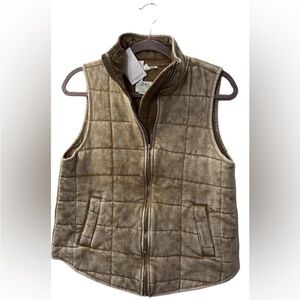 NEW WESTBOUND WOMENS CAMEL SLEEVELESS OUILTED VEST
SIZE PETITE MED